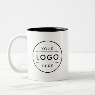 Moderne individuelle Unternehmenslogo-Werbung Zweifarbige Tasse