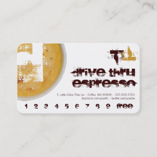 Moderne Initiale Buchstabe D Espresso-Tasse Illust Treuekarte