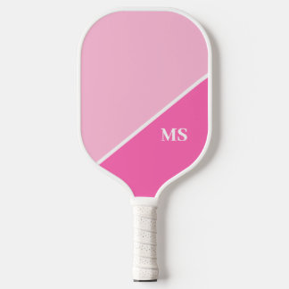 Moderne Initialen Monogramm Pickleball Schläger