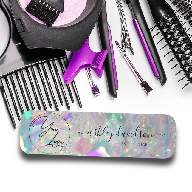 Moderne Iridesing-Firmenlogo-Markierung Namensschild (Von Creator hochgeladen)