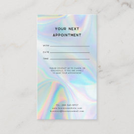 Moderne Iridesing Minimalistisch Einfach Beruflich Terminkarte