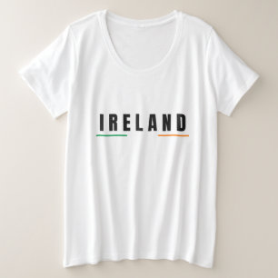 Moderne irische Nation Geburt Souvenir Große Größe T-Shirt
