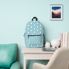 Moderne japanische geometrische Musterung Bedruckter Rucksack