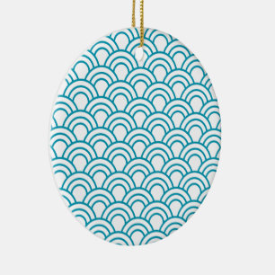 Moderne japanische geometrische Musterung Keramik Ornament
