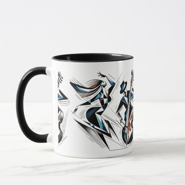 Moderne Jazz-Szene Tasse (Links)