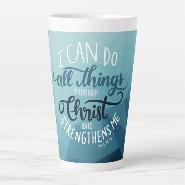 Moderne Je Peux Faire Toutes Les Choses Café Mug (Devant)