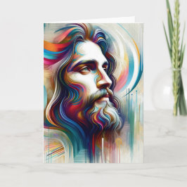 Moderne Jesus Grußkarte für Jeden Anlaß Karte