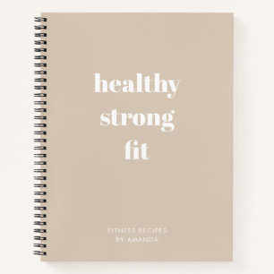 Moderne Journal Book Diät Fitness Rezepte Notizbuch