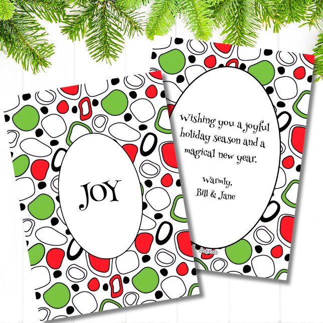 Moderne JOY Ferienwohnung Karte – Individuelle Nac (Modern Joy Holiday Flat Card)