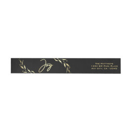 Moderne Joy Imitate Gold Schwarz Botanisch