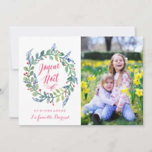 Moderne Joyeux Noël   Carte De Photo De Noël