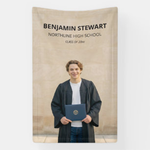 Moderne Jungen-Abschlussklasse 2026 an einer High  Banner