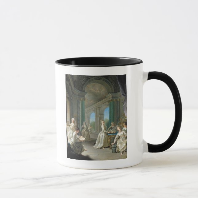 Moderne Jungfrauen, 1728 Tasse (Rechts)