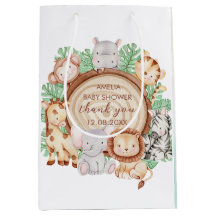 Moderne Jungle Animals Grüne Safari Babydusche