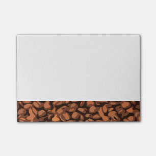 Moderne Kaffeebohne Post-it Klebezettel