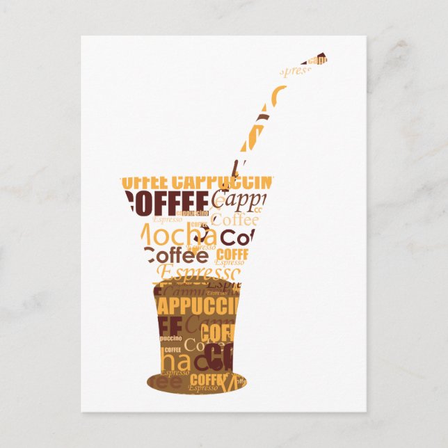 Moderne Kaffeemaschine Postkarte (Vorderseite)