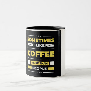 Moderne Kaffeetyp für Shirt Zweifarbige Tasse