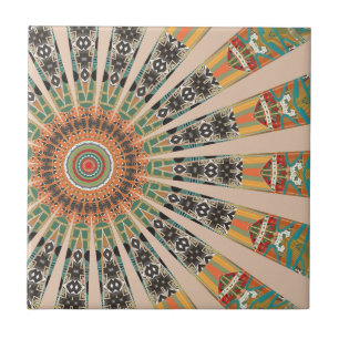 Moderne Kaleidoskop-Keramik Fliese