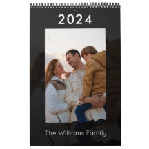 Moderne Kalender-Fotos für benutzerdefinierte Fami