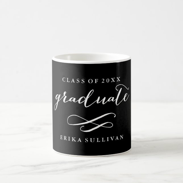 Moderne Kalligrafie Abschluss Tasse für benutzerde (Mittel)