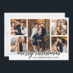 Moderne Kalligrafie Frohe Weihnachten 5 Foto Colla<br><div class="desc">Modern Trendy Calligrafy Script 5 Foto Familienfoto Collage Frohe Weihnachtskarte</div>