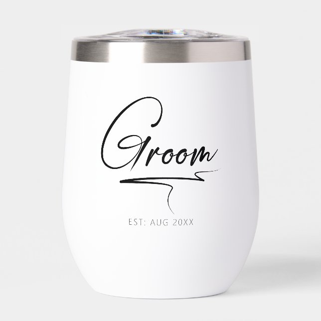 Moderne Kalligrafie Groom Black ID1025 (Vorderseite)