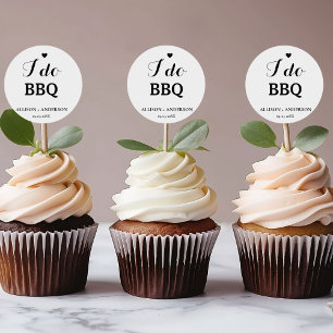 Moderne Kalligrafie ich mache BBQ Junggesellinnena Runder Aufkleber