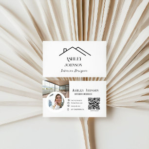 Moderne Kalligrafie Innendesigner Visitenkarte