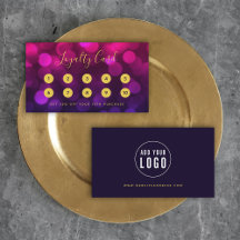 Moderne Kalligrafie Magenta Blue Bokeh Lights