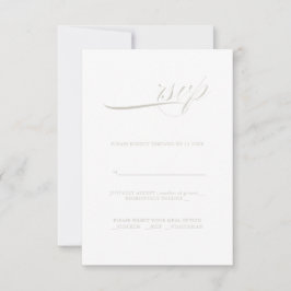 Moderne Kalligrafie-Minimalismus-UAWG RSVP Karte