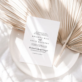 Moderne Kalligrafie Traditionelle Hochzeit Einladung