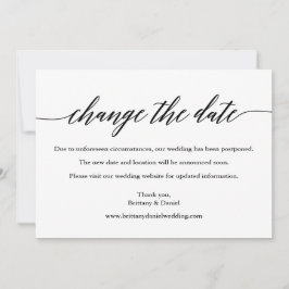 Moderne Kalligrafie verändert die Date Wedding Car Save The Date