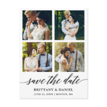 Moderne Kalligraphie 4 Foto Save the Date