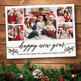 Moderne Kalligraphie 5 Foto Familie glücklich Neue Postkarte