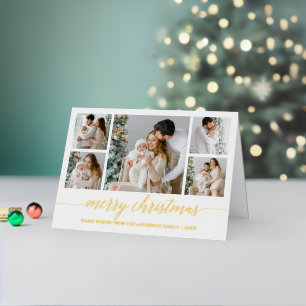 Moderne Kalligraphie 5 Fotos Frohe Weihnachtsgolde