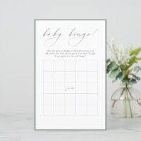 Moderne Kalligraphie | Baby Bingo Evergreen