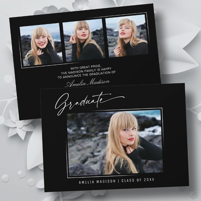 Moderne Kalligraphie Elegantes Drehbuch 4 Foto Gra Ankündigung (Von Creator hochgeladen)