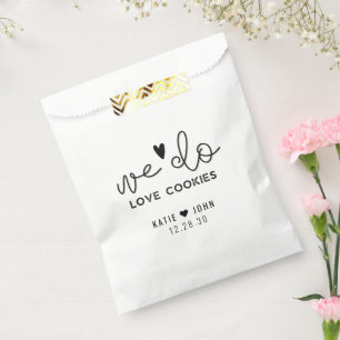 Moderne Kalligraphie machen wir Liebe-Cookies Hoch Geschenktütchen