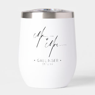 Moderne Kalligraphie Mr. & Mrs. Black ID1025