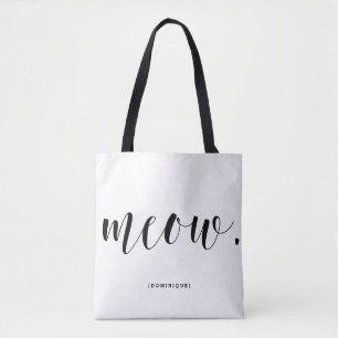 Moderne Kalligraphie Personalisierte Polka Dots Tasche