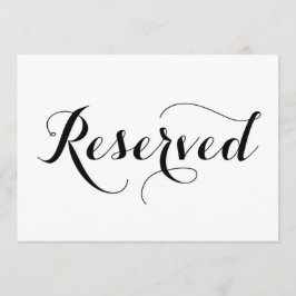 Moderne Kalligraphie | Reservierte Hochzeitskarte
