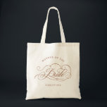 Moderne Kalligraphie Terracotta Mutter der Braut Tragetasche<br><div class="desc">Eine zeitlose und elegante Mutter der Brautgeschenktüte mit raffinierter Kalligraphie-Schrift auf klassischem Hintergrund, perfekt für eine formale und raffinierte Hochzeitsfeier. Für die Anpassung oder weitere Produkte mit diesem Design, bitte kontaktieren Sie mich.</div>