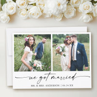 Moderne Kalligraphie Tinte Pen 2 Foto Hochzeit