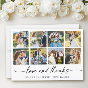 Moderne Kalligraphie Tinten Liebe Hochzeit 8 Fotos Dankeskarte