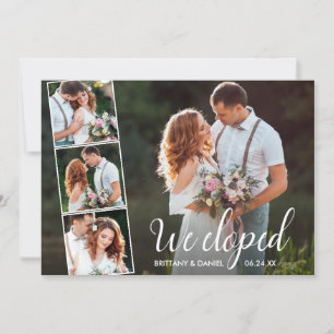Moderne Kalligraphie Wir haben 4 Foto Hochzeit Ankündigung