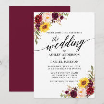 Moderne kalligraphische Hochzeit mit Wasserfarbe g