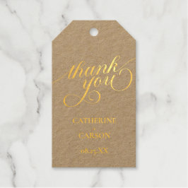 Moderne kalligraphische Hochzeit Vielen Dank Geschenkanhänger