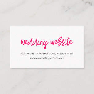 Moderne kalligraphische Hochzeitskarte Begleitkarte