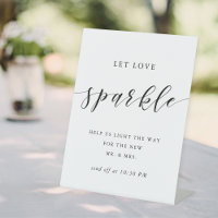 Moderne kalligraphische Hochzeitsparkler abschicke