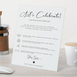 Moderne kalligraphische Skripte Soziale Hochzeit Sockelschild